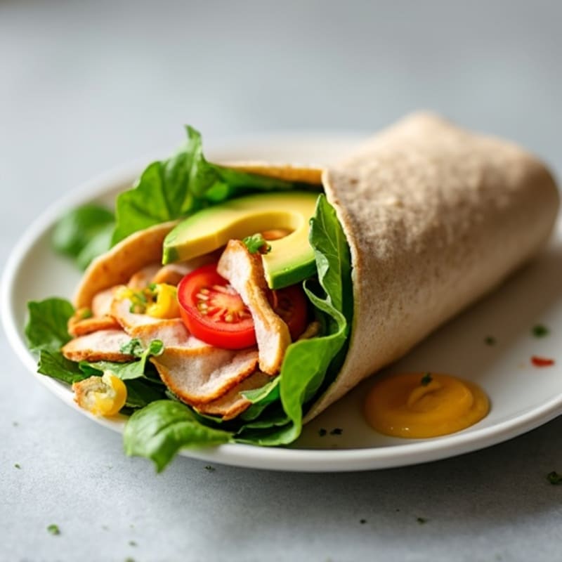 Fresh Turkey and Creamy Avocado Wrap