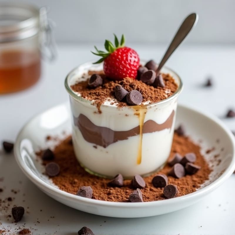 Chocolate Protein Greek Yogurt Parfait