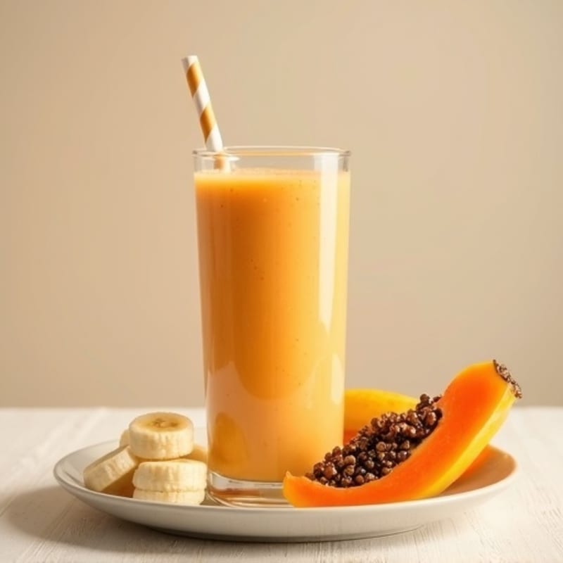 Creamy Tropical Papaya Protein Smoothie
