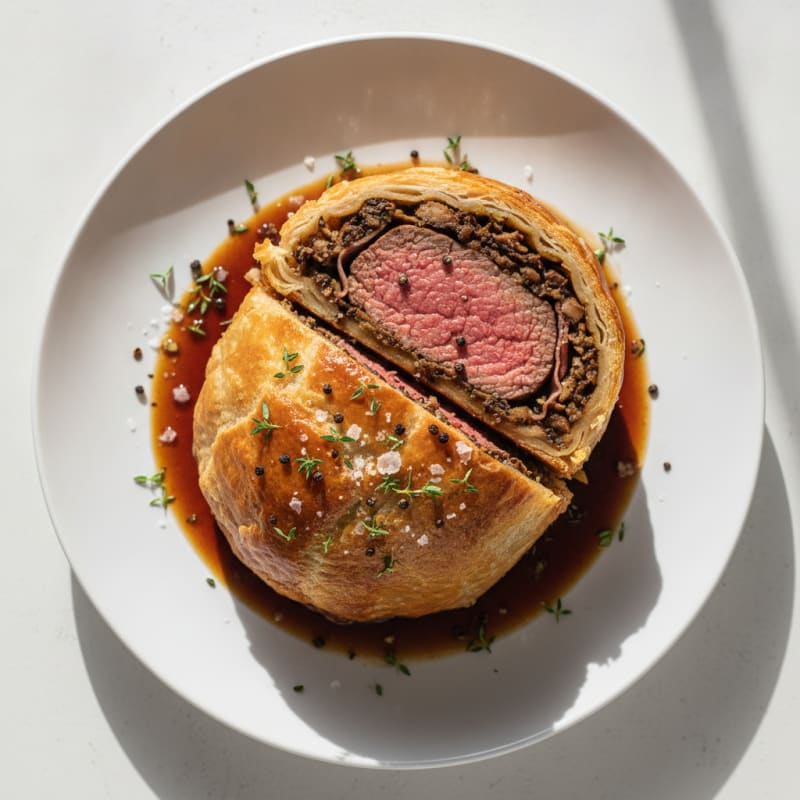 Classic Beef Wellington with Mushroom Duxelles