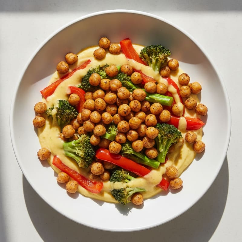 Roasted Vegetable and Chickpea Bowl