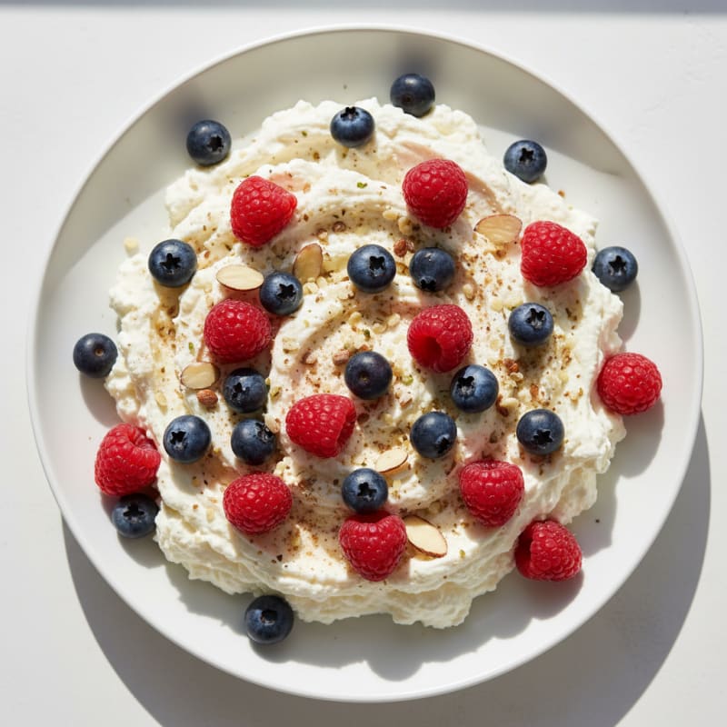 Whipped Cottage Cheese with Berries