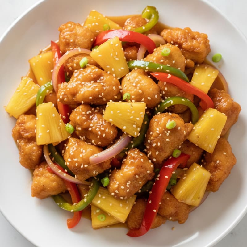 Sweet and Sour Chicken with Pineapple