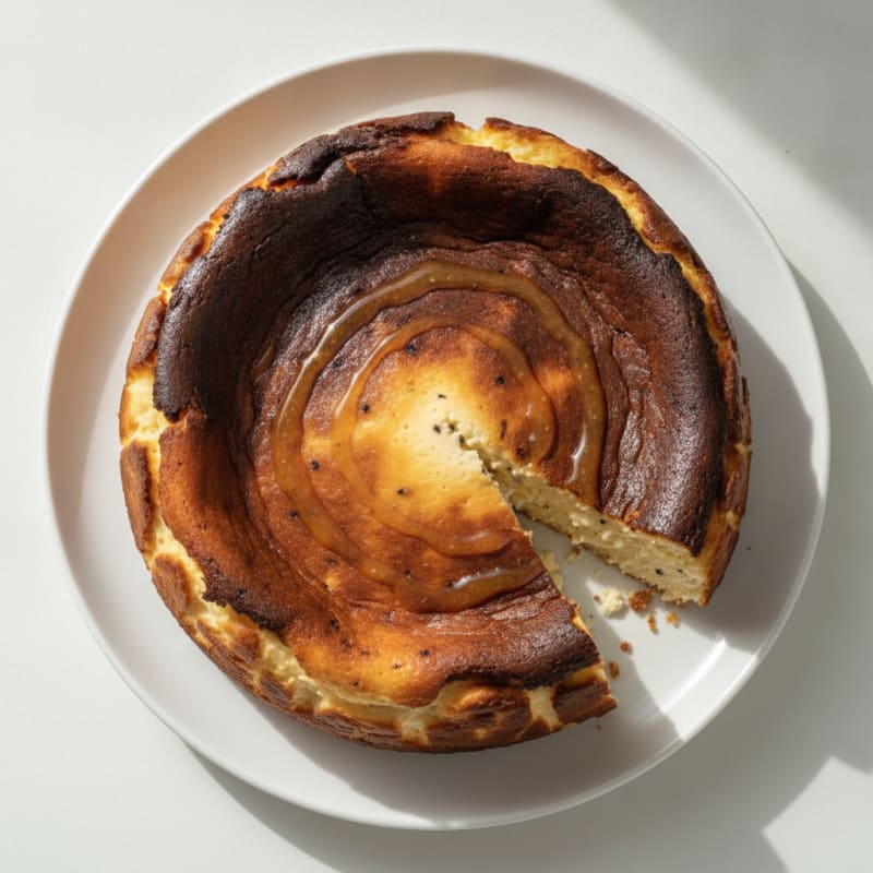 Basque-Style Vanilla Bean Cheesecake