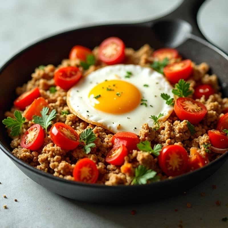 Hearty Ground Turkey and Bell Pepper Skillet