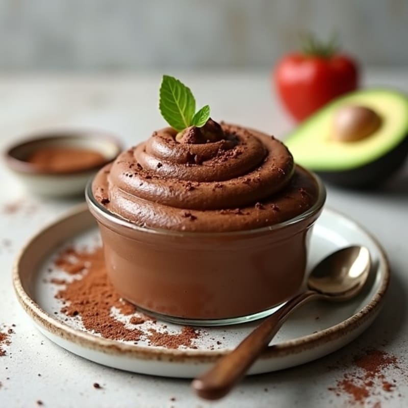 Creamy Dark Chocolate Avocado Mousse