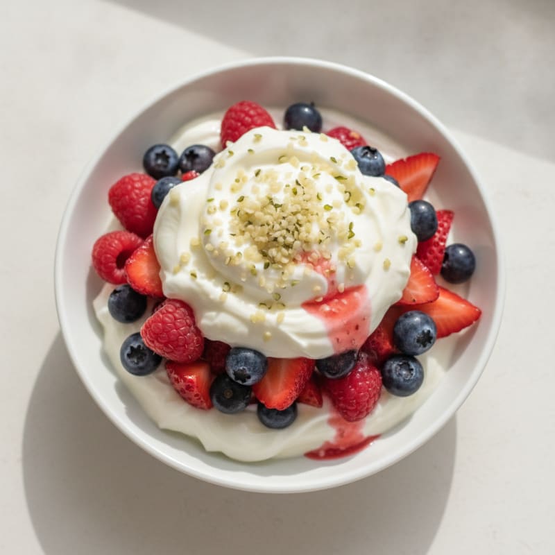 Creamy Greek Yogurt Protein Parfait with Berries