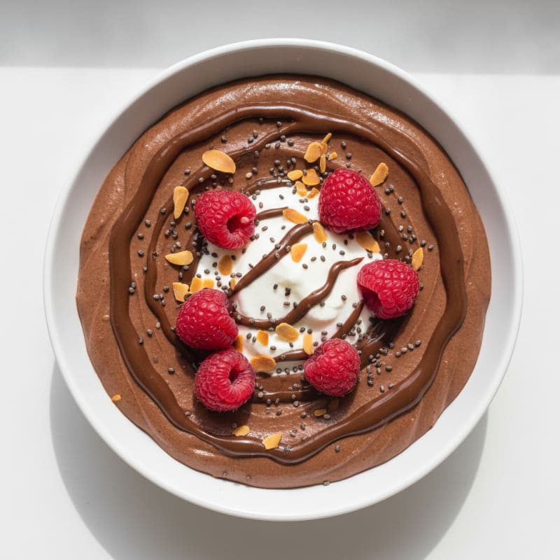 Silky Chocolate Protein Pudding with Skyr Yogurt