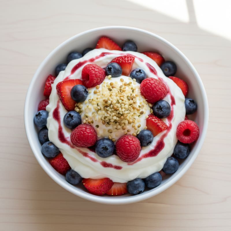 Creamy Greek Yogurt Protein Parfait with Mixed Berries
