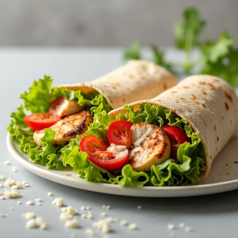 Grilled Chicken Creamy Caesar Wrap