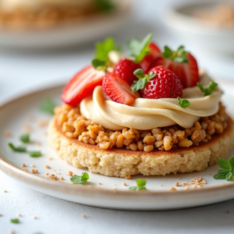 Crunchy Almond Butter Rice Cakes with Chia Seeds