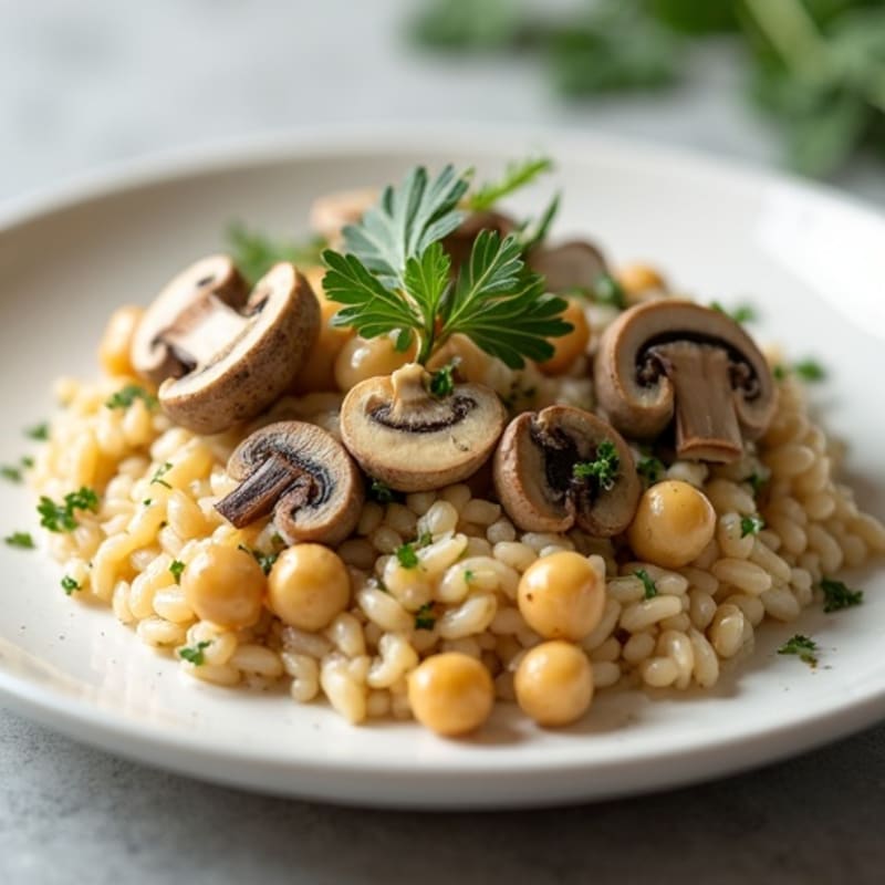 Herb-Infused Creamy Mushroom Risotto
