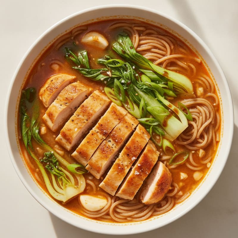 Sriracha Chicken Ramen Noodle Soup