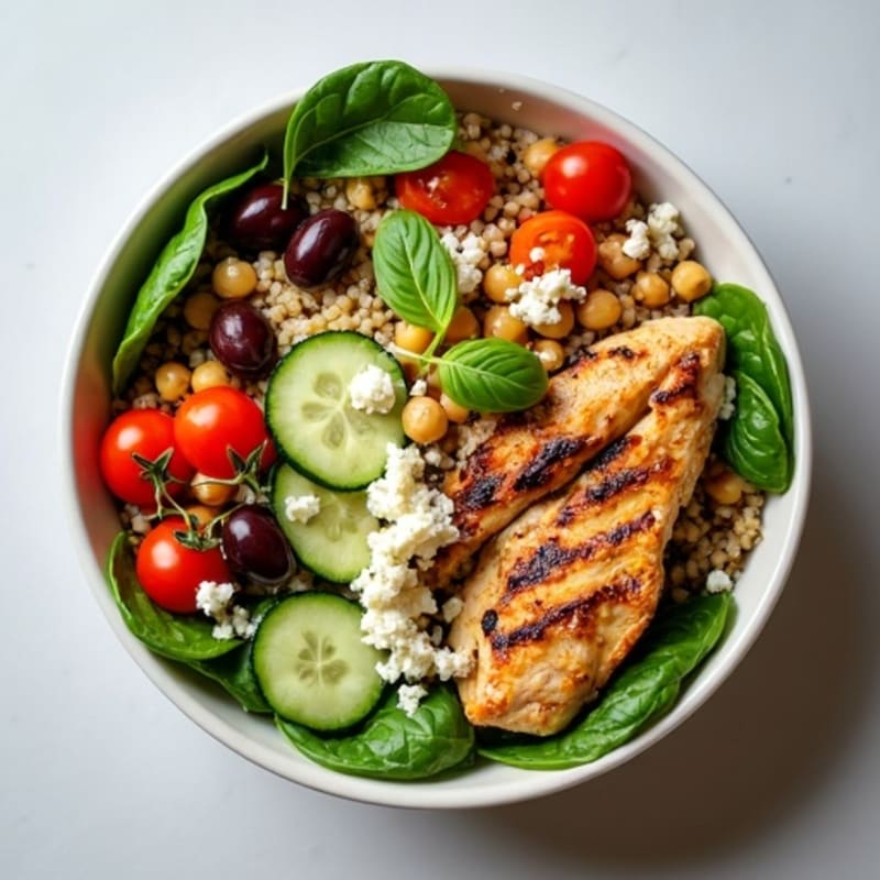 Fresh Mediterranean Quinoa Bowl