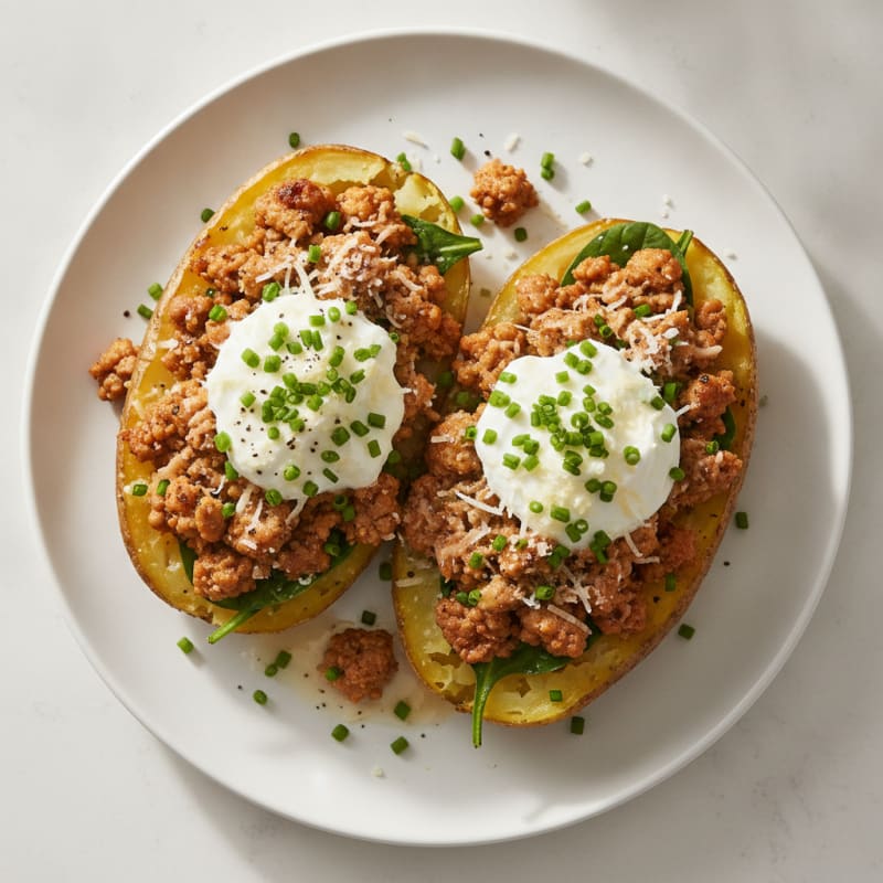 Loaded Baked Potatoes with Chives