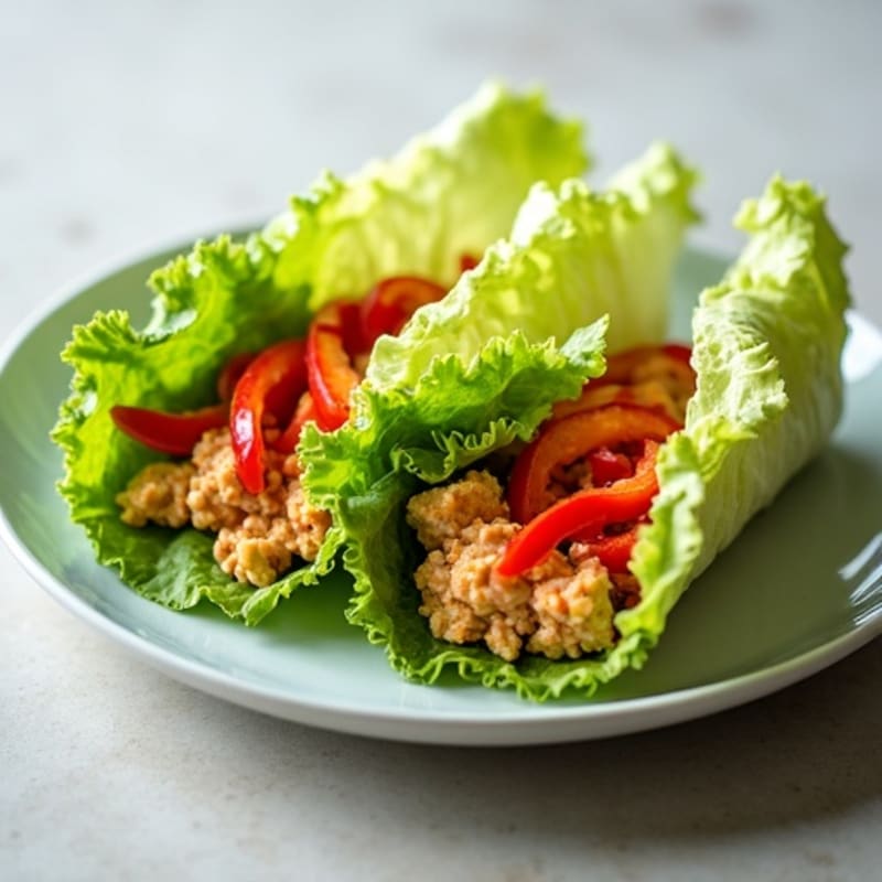 Spicy Sriracha Tuna Lettuce Wrap