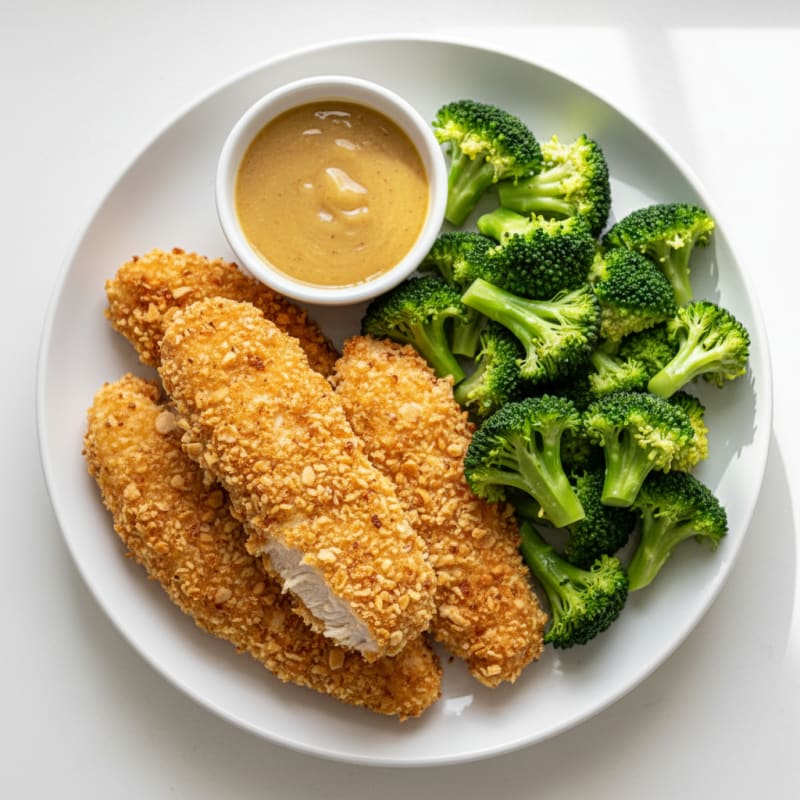 Baked Chicken Strips with Honey Mustard