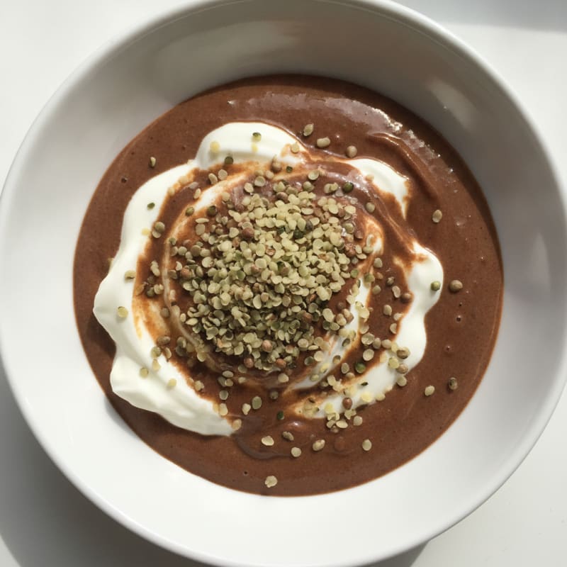 Silky Chocolate Protein Pudding with Greek Yogurt