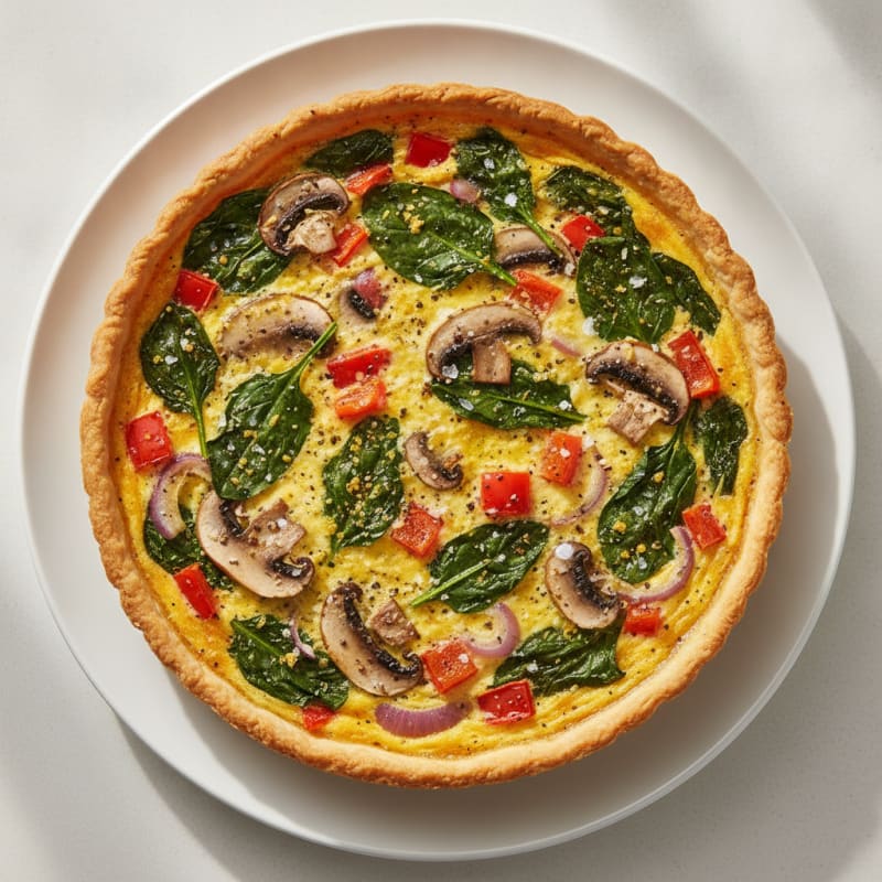 Garden Vegetable Egg Quiche