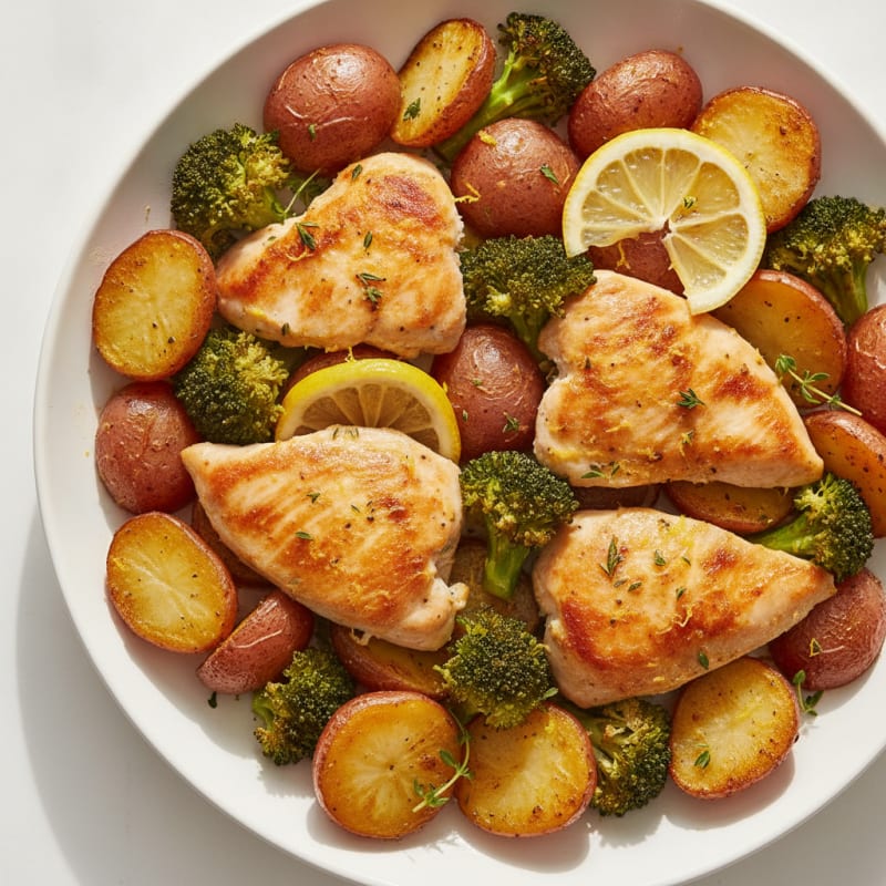 Sheet Pan Lemon Herb Chicken and Potatoes