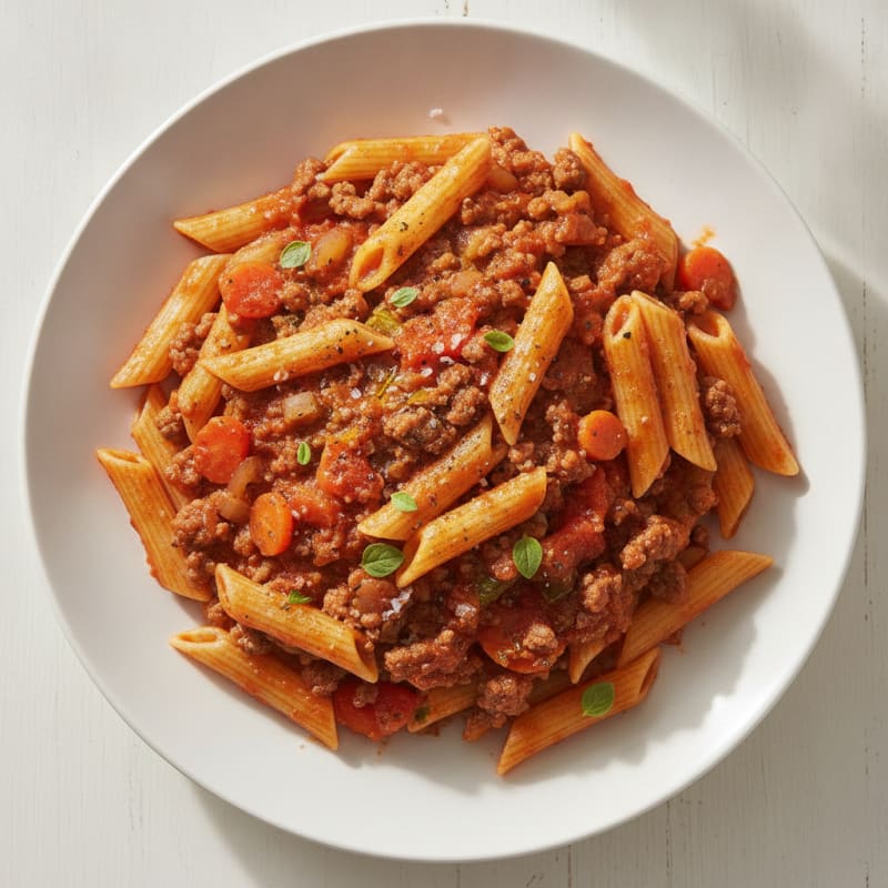 Hearty Beef and Tomato Ragu with Pasta
