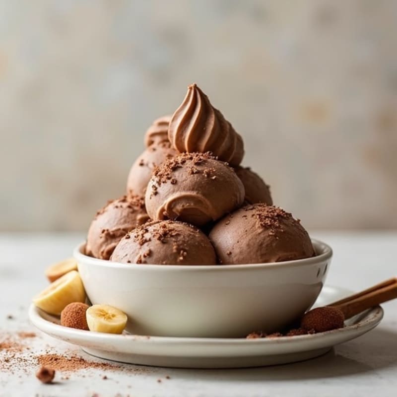 Protein-Packed Chocolate Almond Nice Cream