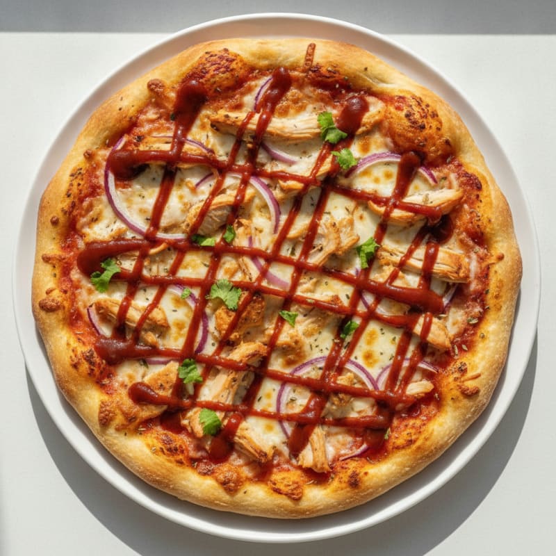 High-Protein BBQ Chicken Pizza