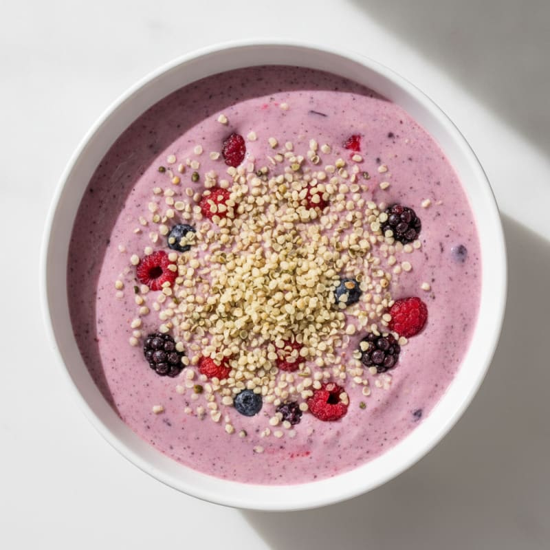Silky Tofu Berry Smoothie Bowl