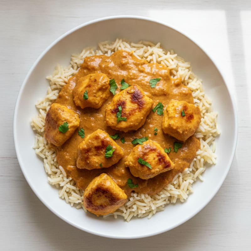 Spiced Butter Chicken with Basmati Rice