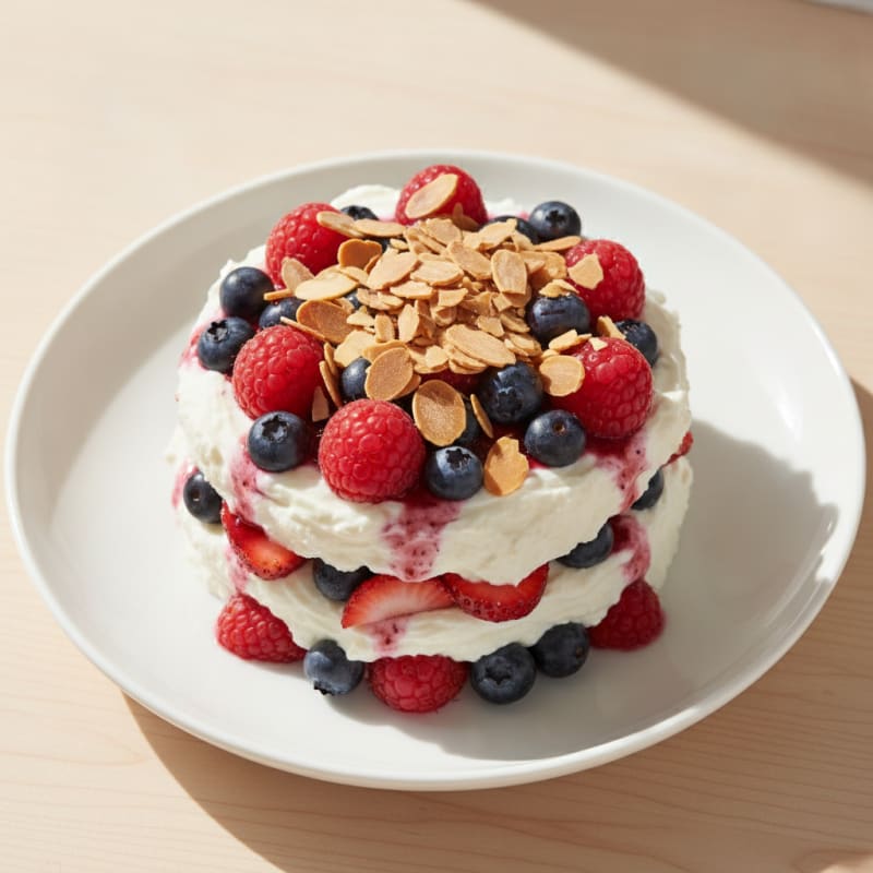 Greek Yogurt Protein Parfait with Mixed Berries