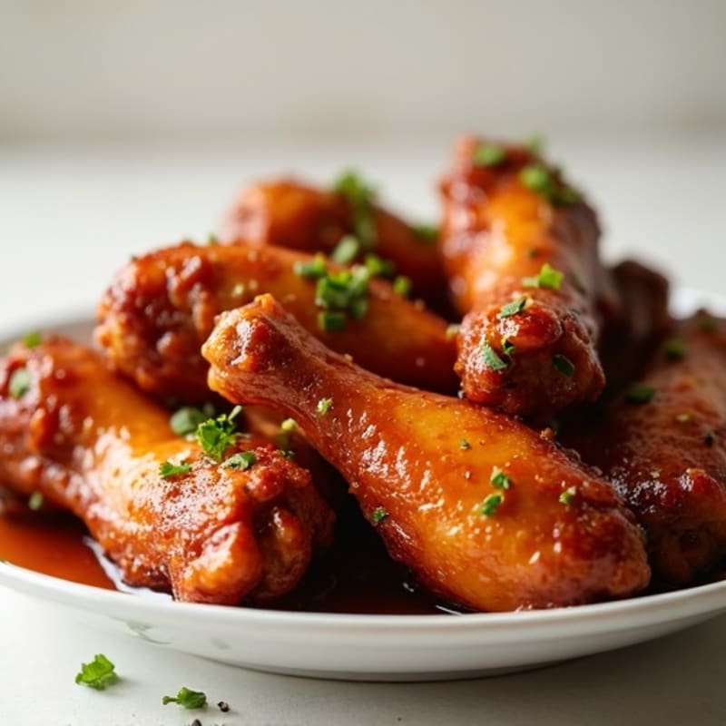 Sweet and Sticky Honey Roasted Chicken Wings