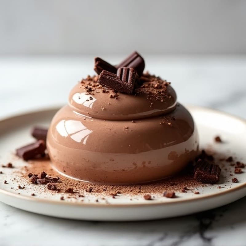 Silky Chocolate Protein Mousse with Greek Yogurt and Almond Butter