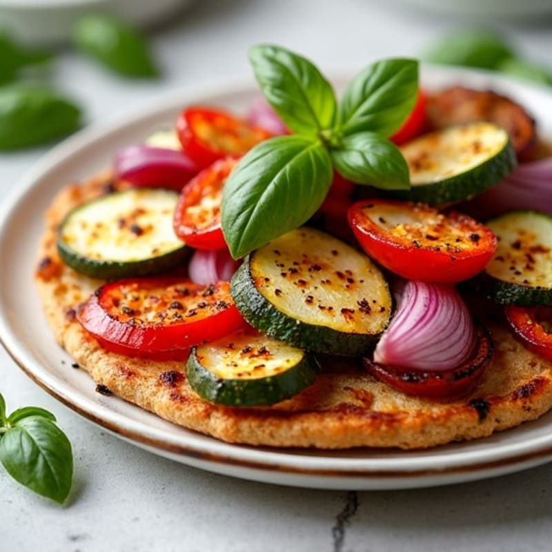 Crispy Roasted Vegetable Flatbread