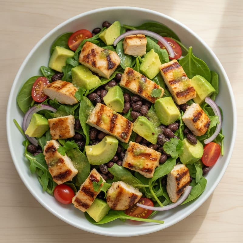 Avocado and Black Bean Protein Salad