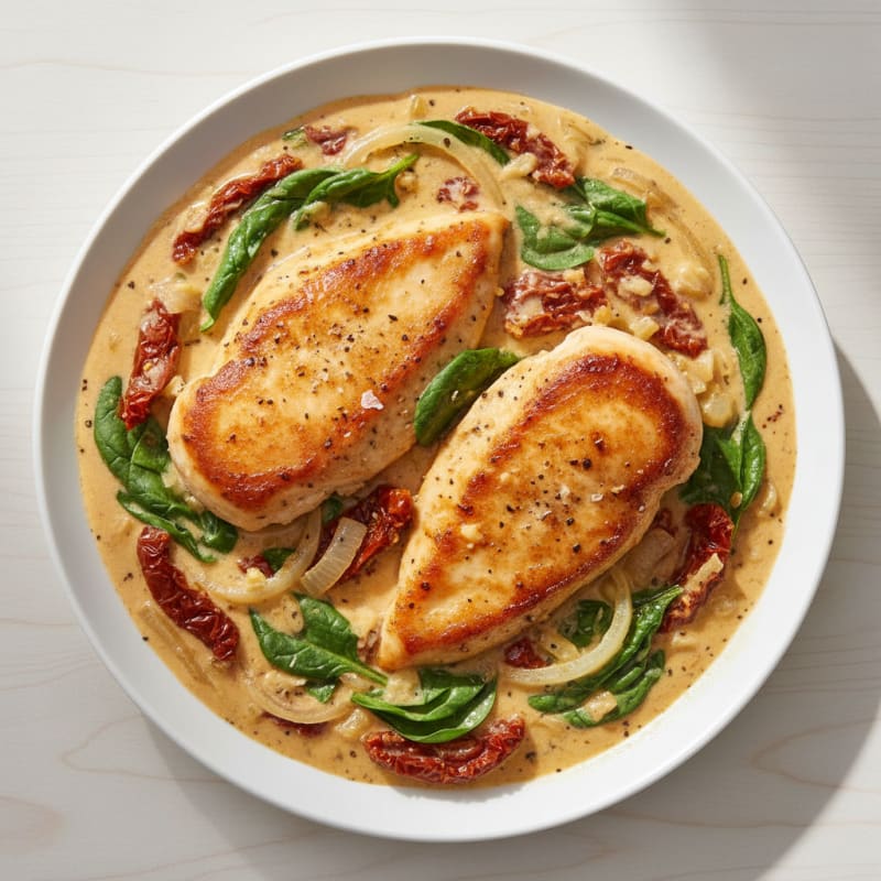 Creamy Tuscan Chicken Skillet