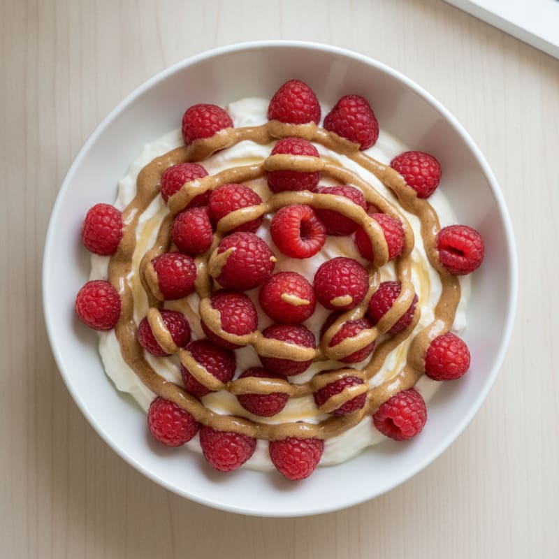 Greek Yogurt Protein Bowl with Berries and Almond Butter
