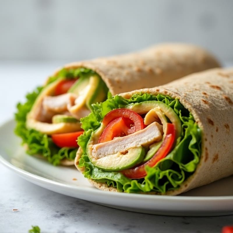 Fresh Turkey and Creamy Avocado Wrap