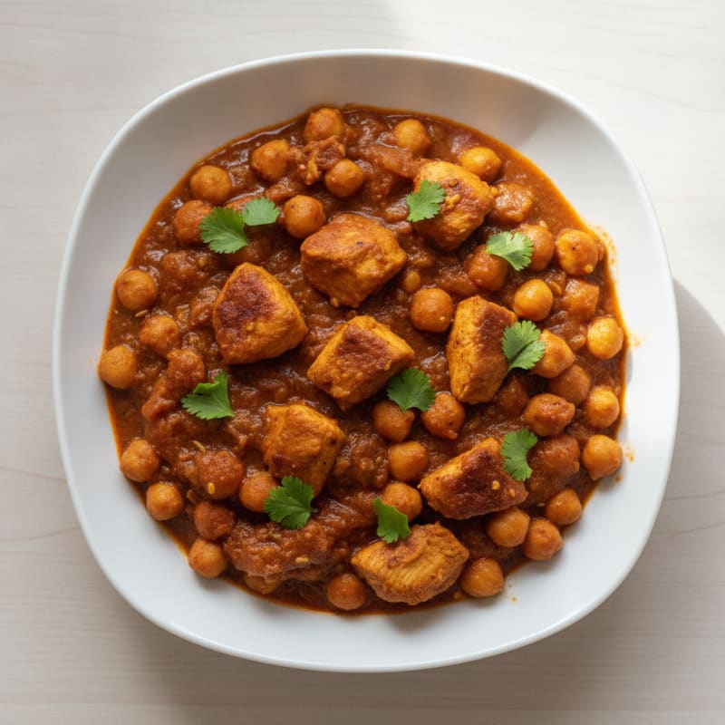 Protein-Packed Chana Masala with Chicken
