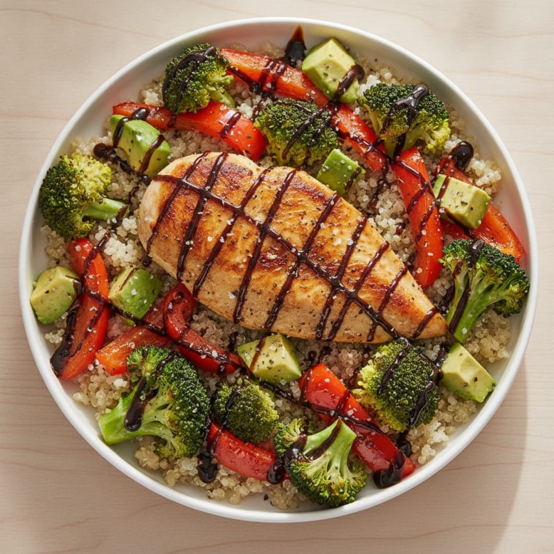 Pan-Seared Chicken with Roasted Vegetables