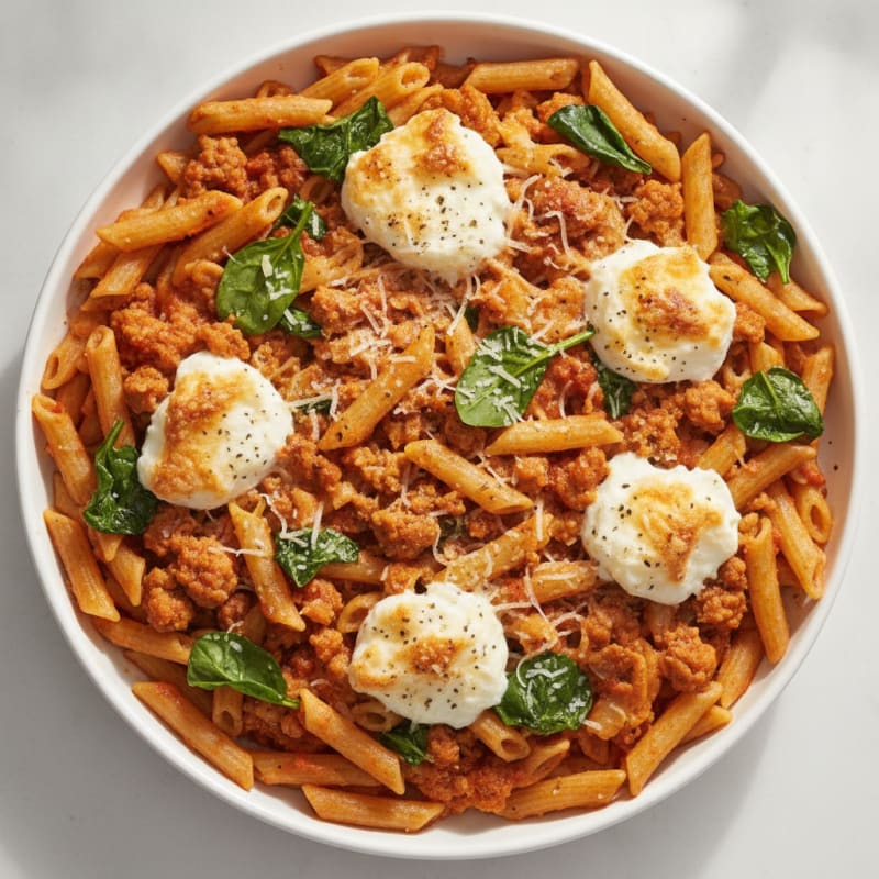 Classic Baked Ziti with Ricotta