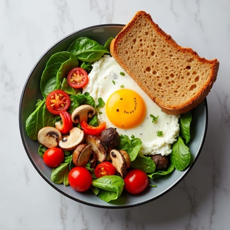 Protein-Packed Veggie and Egg White Scramble Bowl
