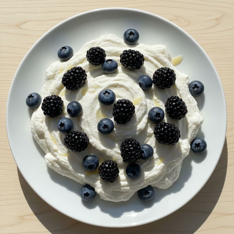 Protein Yogurt Mousse with Berries