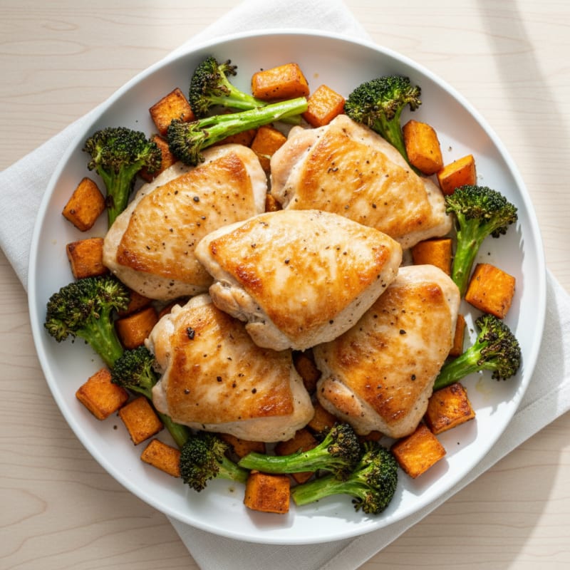 Crispy Baked Chicken Thighs