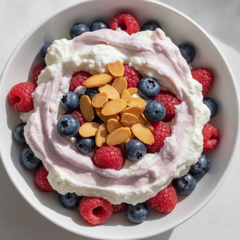 Creamy Greek Yogurt Protein Parfait with Mixed Berries