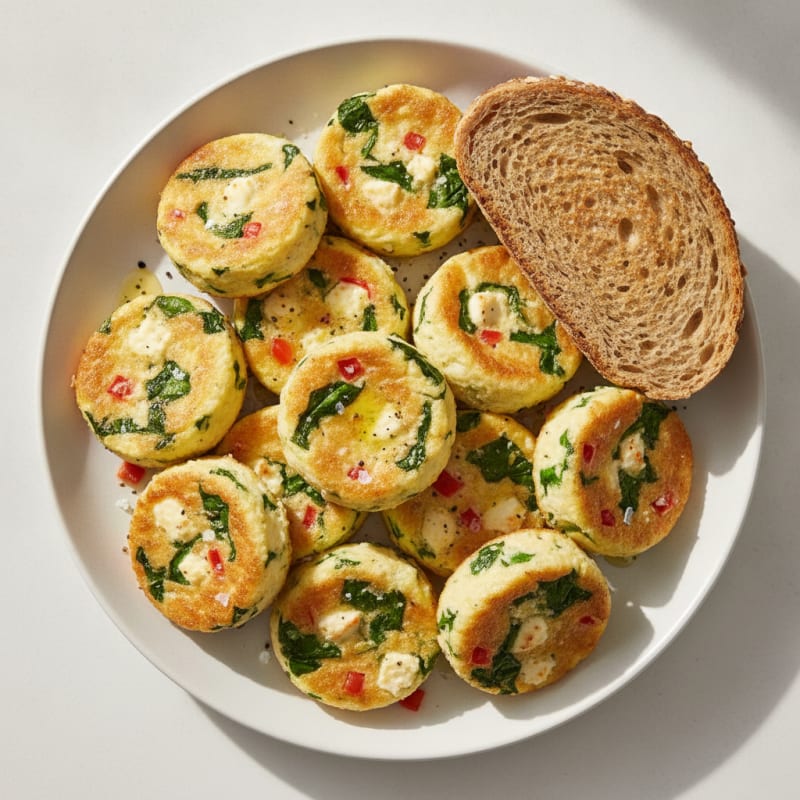 Baked Cottage Cheese Egg White Bites