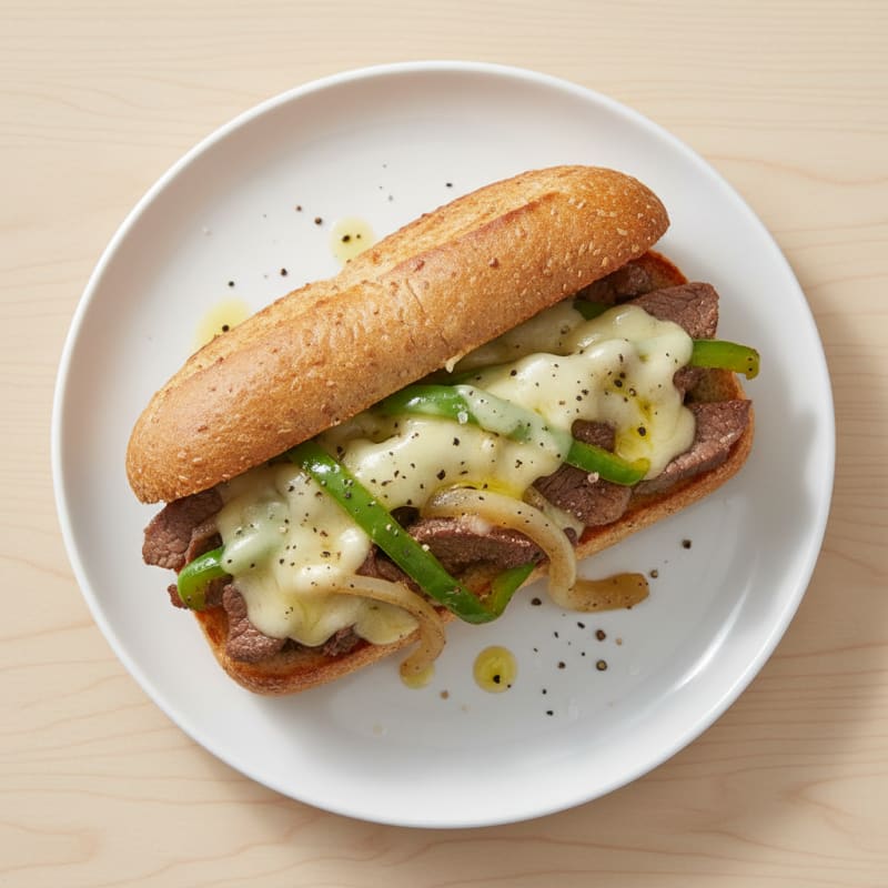 Philly Steak and Provolone Sandwich