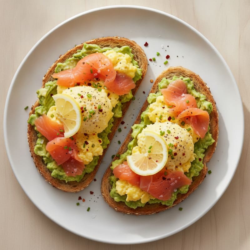 Quick Egg and Avocado Toast