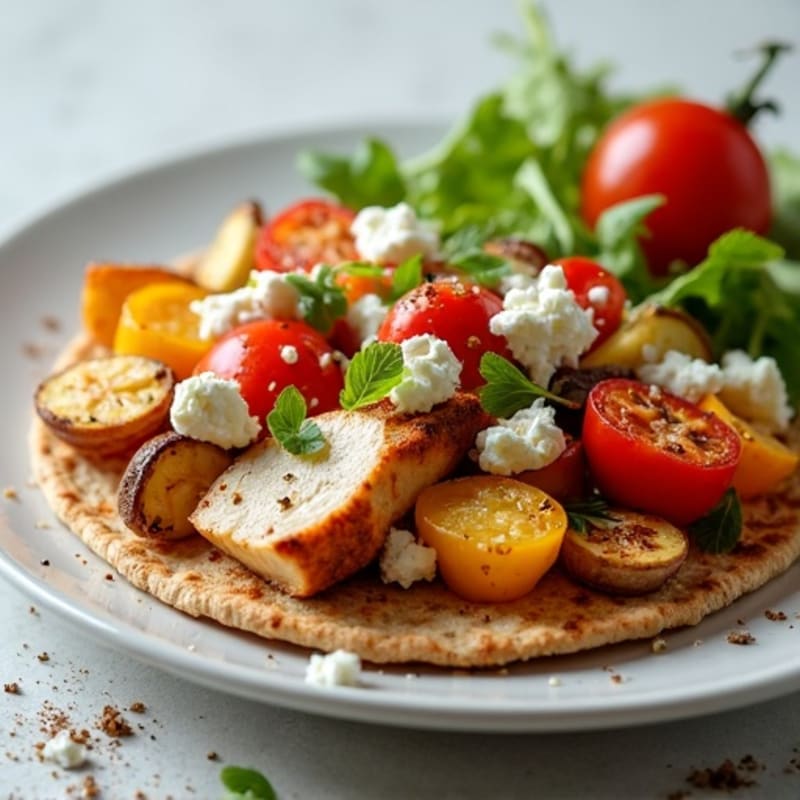 Crispy Roasted Veggie Flatbread