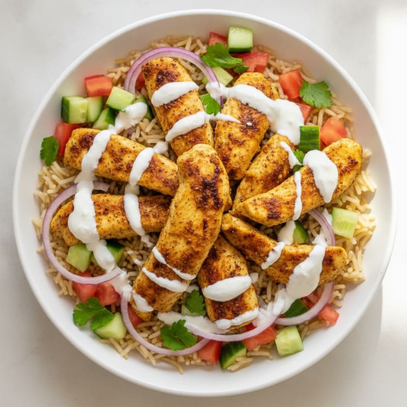 Chicken Shawarma Rice Bowl