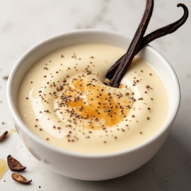 Silky Vanilla Bean Protein Custard